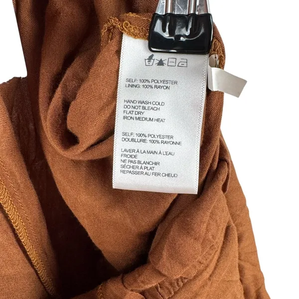 NWT Urban Outfitters Tie Straps Brown Floral Maxi Romper Boho‎ Cottagecore XS - Image 5
