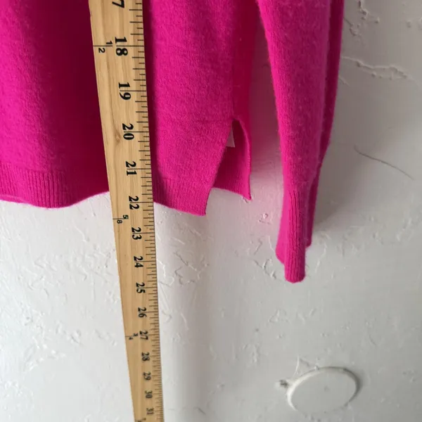 J‎ Crew Sweater Womens Medium Pink 100% Cashmere Crewneck Pullover Soft Classic - Image 5
