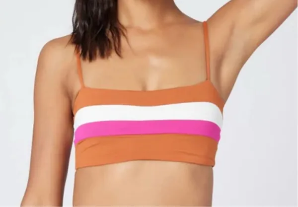 L*Space Rebel Stripe Bikini Top - Image 2