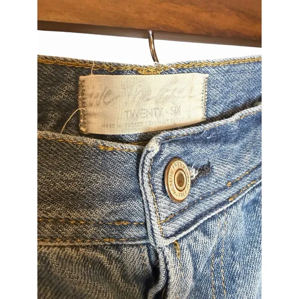 Free People We The Free Maggie Ripped Crop Straight Jeans Size 26 Blue - Image 4