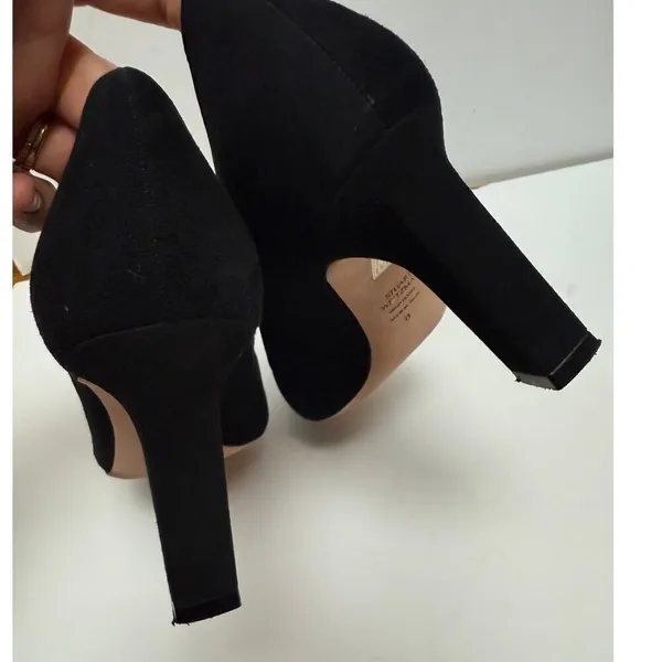 Stuart Weitzman Black 3" Suede Heels Sz. 8 - Image 6