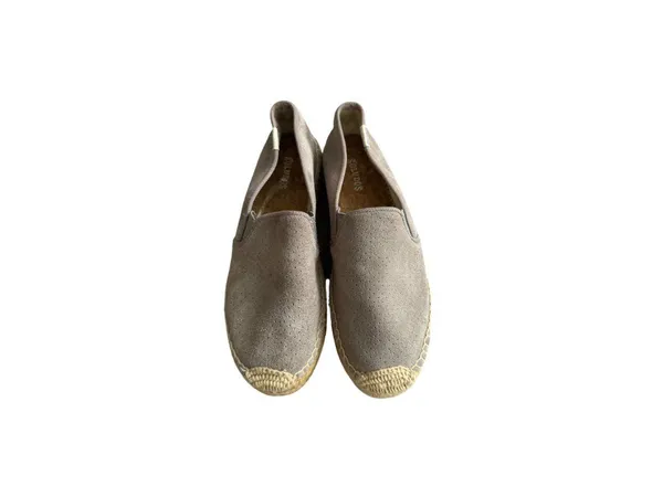 SOLUDOS Taupe Platform Espadrilles Flats Size 6.5 - Image 9