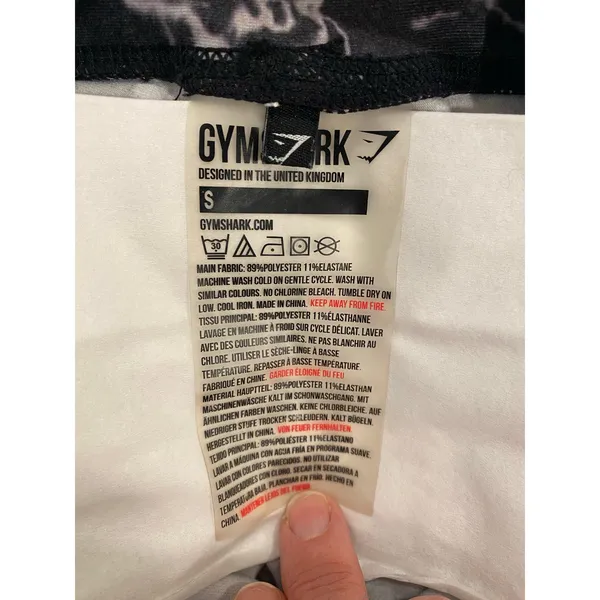 Gymshark Kaleidoscope Marble Tie Dye Oil Slick Leggings, Size Small - Image 7