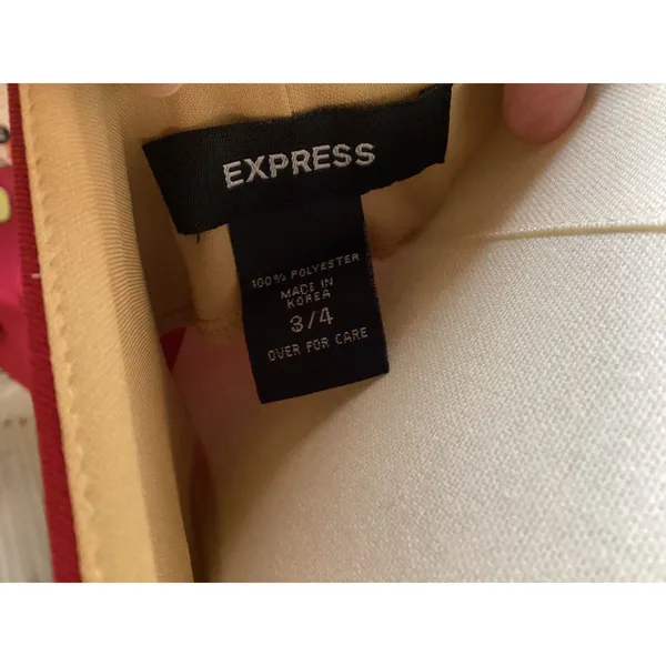 Express Red Cowl Neck Sleeveless Mermaid Midi Dress Size 3/4‎ Vintage Style - Image 5
