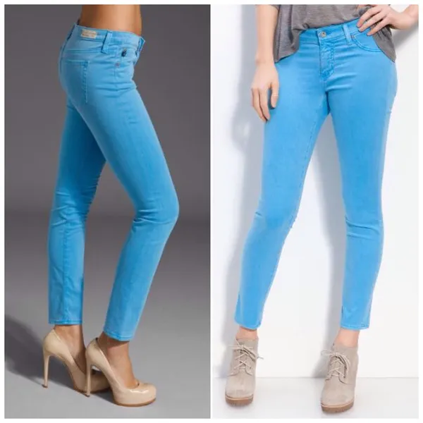 AG Adriano Goldschmied the Stilt Cigarette Electric Blue Jeans Y2K‎ - Image 2
