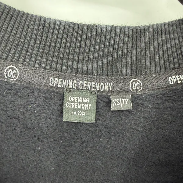 Opening Ceremony Black Scalloped Logo Sweatshirt and Jogger Set‎ Womens XS - Image 6