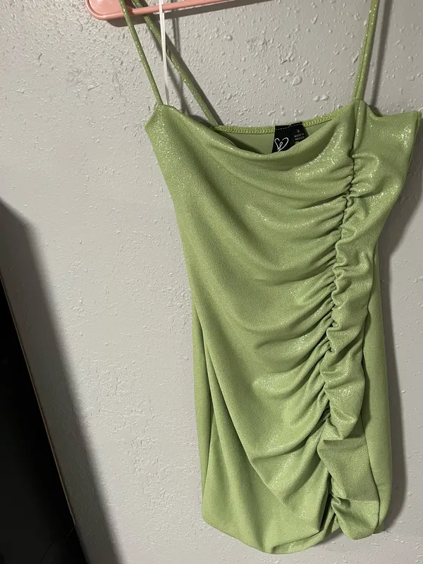 Windsor Mini Dress Green Sparkly Women’s Small - Image 4