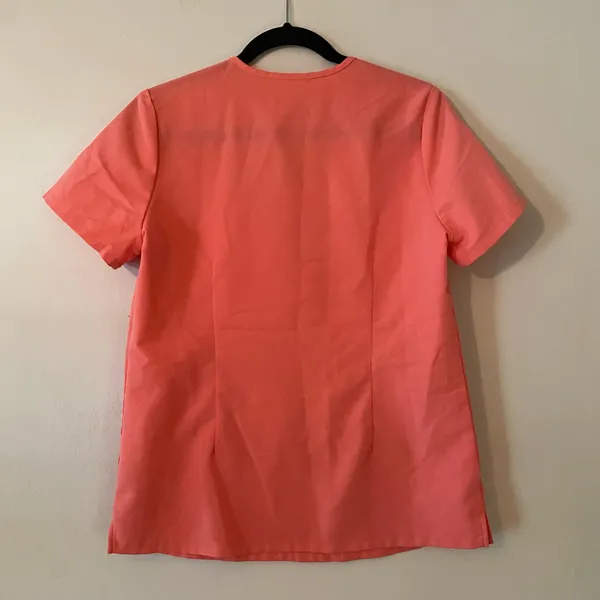 FIGS Neon Pink Catarina Scrub Top Uniform Nurse Doctor Women's size Small - Image 6