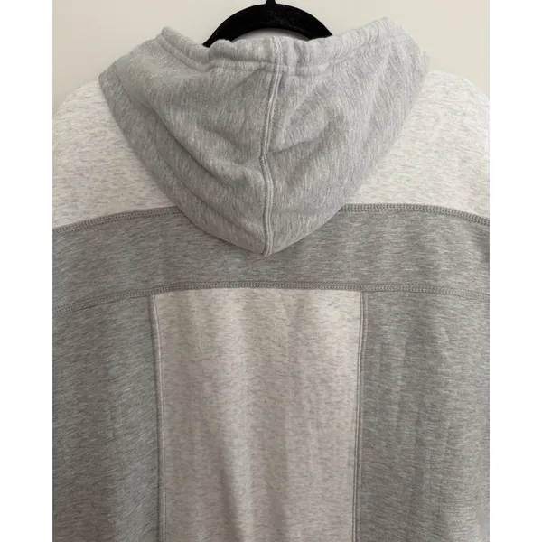 Free People Triple Threat Hoodie Sweatshirt Gray Women's Size Medium - Image 4