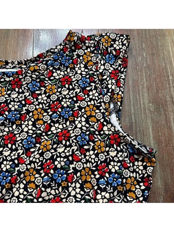 Maeve Anthropologie Floral Peplum Top XL - Image 3