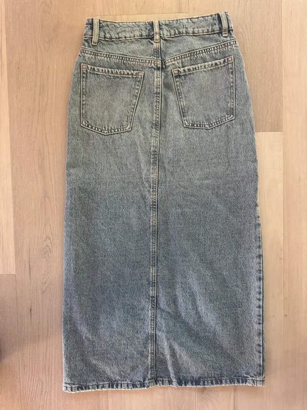 Denim Maxi Skirt - Image 2