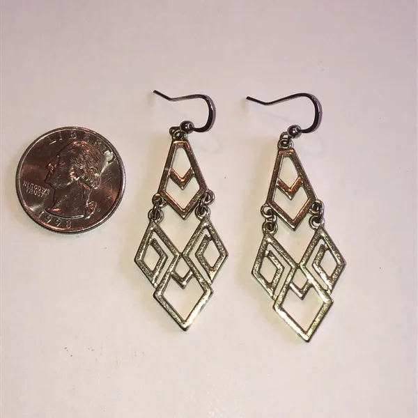 Geometric Dangle Earrings - Image 4