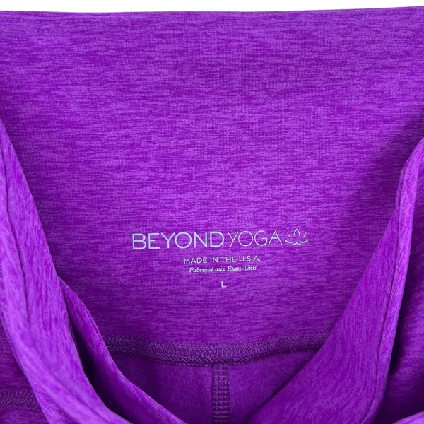 Beyond Yoga Spacedye At‎ Your Leisure Legging Crossover Waist Purple Size Large - Image 9