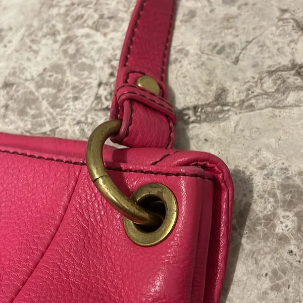 Fossil Long Live Vintage Leather Shoulder Bag SHB5054 Pink Pebbled Leather - Image 15
