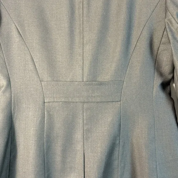 The Limited Brown Two Button Blazer pockets faux belt on‎ back work casual 8 - Image 6