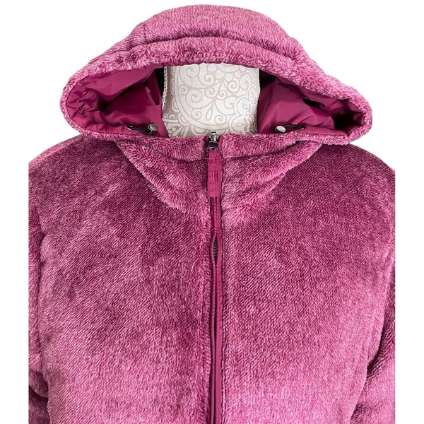 NWOT Free Country Women L Reversible Quilted Jacket Purple Minky Fleece Full Zip - Image 7