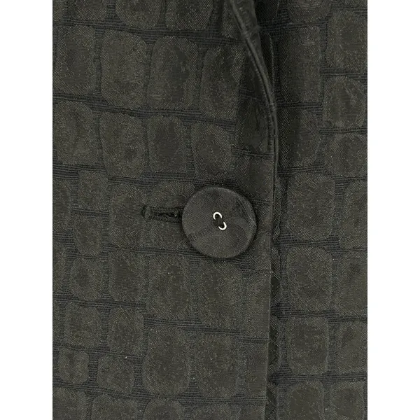 CHICO'S 1 Blazer Medium 8‎ Black Crocodile Embossed Textured Professional Dress - Image 8