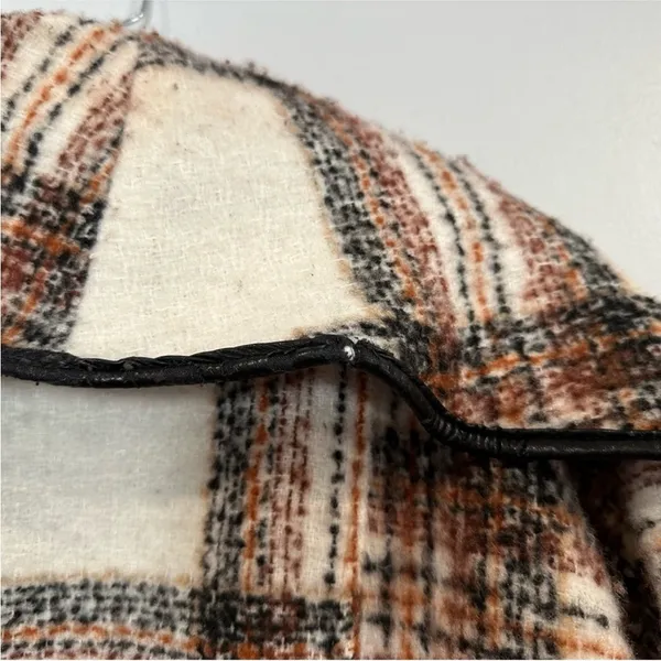 Mercer & Madison Plaid Cowl Coat XL - Image 8