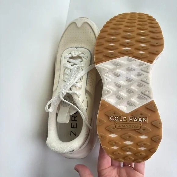 Cole Haan Women's‎ Size 7.5 Zerogrand Outpace III Sneaker Ivory Cream Casual - Image 5