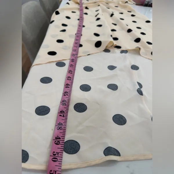 a new day Beige and Black Polka Dot High Low Dress - Image 6