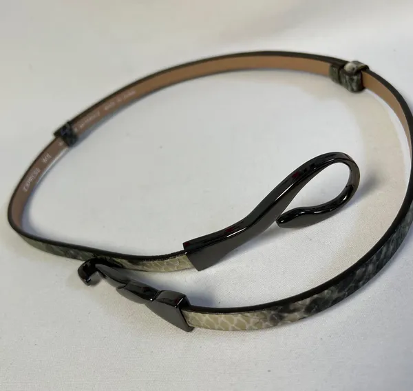 Express Texture Leather Thin Belt - Image 7