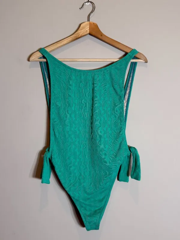 Free People free-est Pamela One Piece Swimsuit Women's Medium Mermaid Green NWT - Image 5