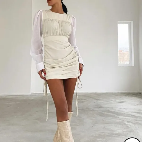 Revolve Coastal cowgirl Piral cream mini dress - Image 3