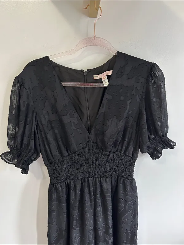 Anthropologie Hutch Black Burnout Wide Leg Jumpsuit - Image 7