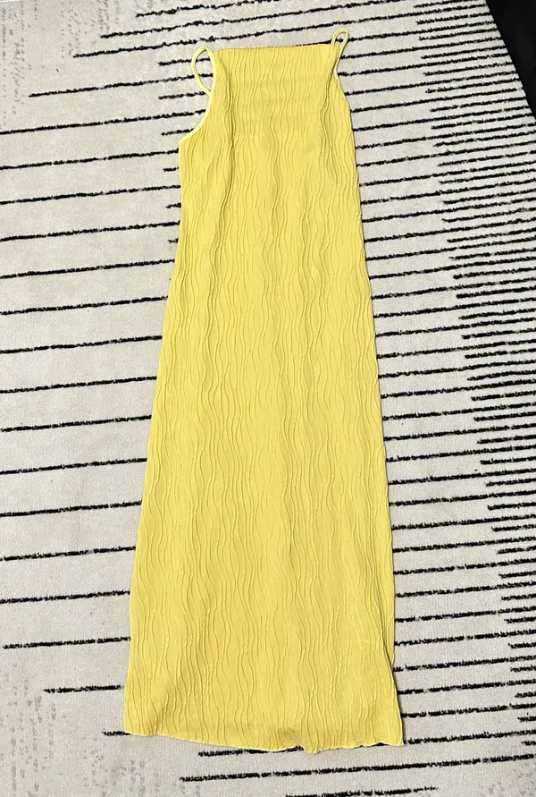 Maxi Dress Yellow Size M - Image 2