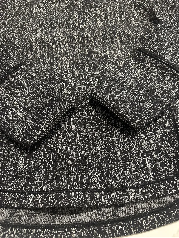 Lululemon black and white long sleeve running shirt approximate‎ size 10 - Image 2