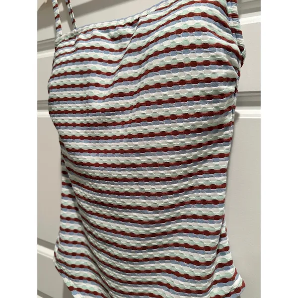 Shade & Shore Womens Striped Textured One Piece Swimsuit XS NWT Beach Vacation - Image 4