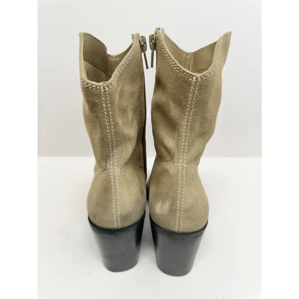 BP. Surina Western Boot in Tan Smoke Size‎ 5.5 Leather Block Heel Pointed Toe - Image 8