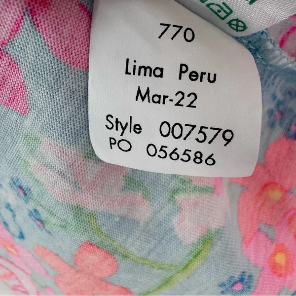Lilly Pulitzer Alessa Cotton Dress in Surf Blue Luscious Lions Size M - Image 9