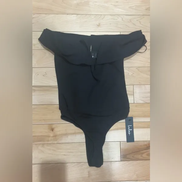 LULU’S ALWAYS GOT YOUR BACK BLACK BACKLESS CUTOUT BODYSUIT - Image 4