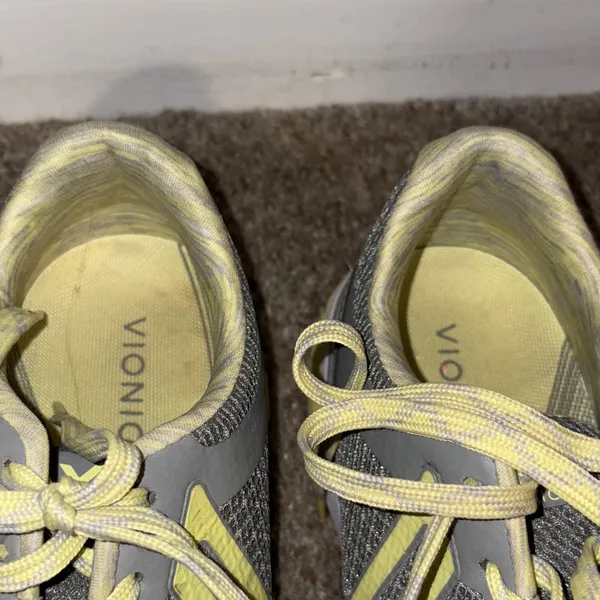 Vionic Gray and Yellow Casual Sneakers - Image 6