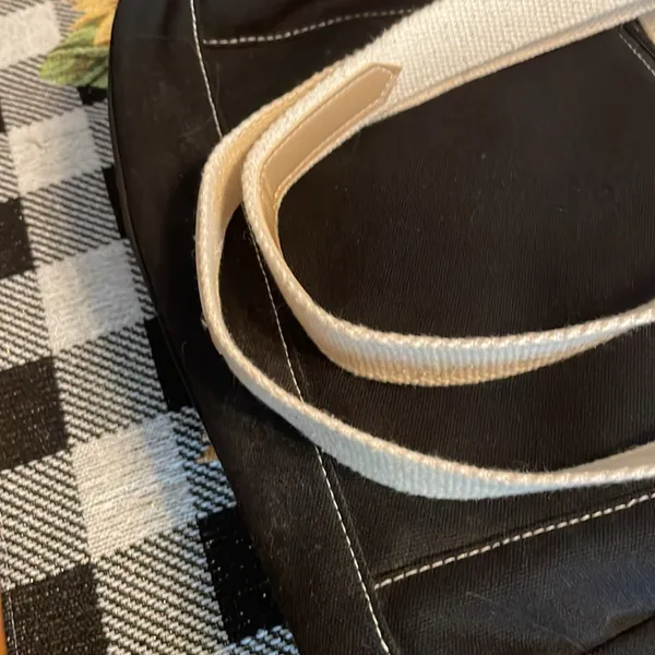 TR Bentley 3 compartment shoulder purse 100 percent cotton - Image 5