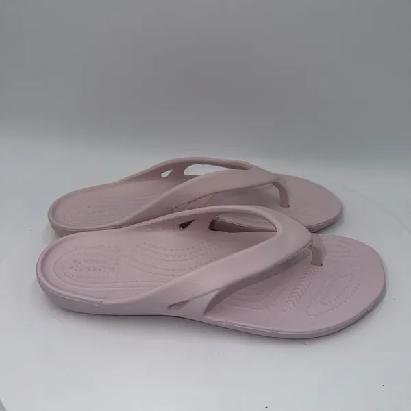 Crocs Kadee II Flip Flops Womens 6 Pink Sandal Lightweight Casual 202492 - Image 2