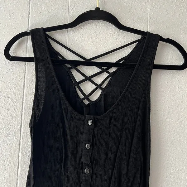 Womens Gauzy Lace Top XS Boho Fairygoth Witchy Gothcore Emo Rockabilly Punk - Image 2