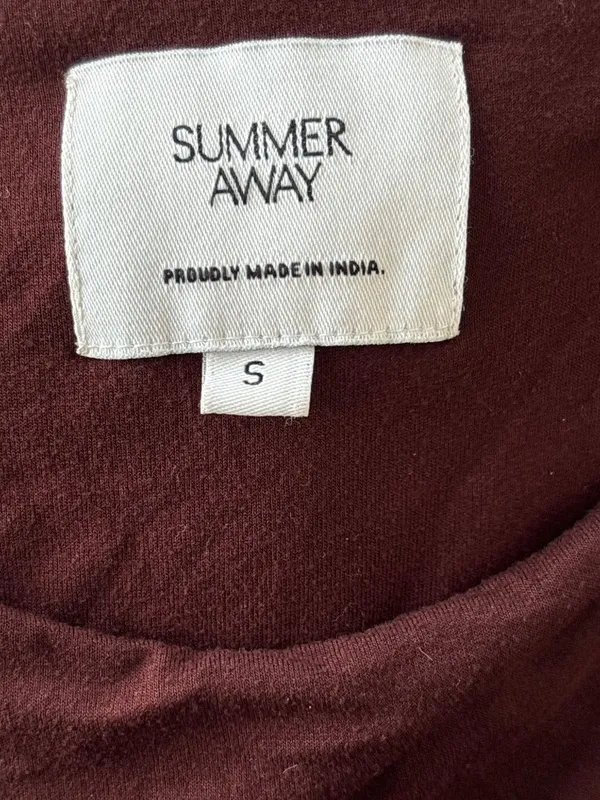 Summer Away Patmos Dress in Dark Walnut Small Womens Long Maxi - Image 8