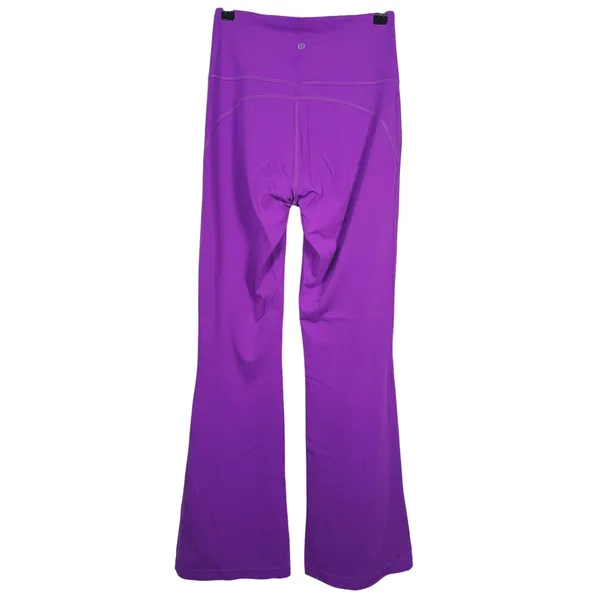 Lululemon Groove Super High Rise Flared Pant Size 6 Purple Yoga Pilates Lounge - Image 3