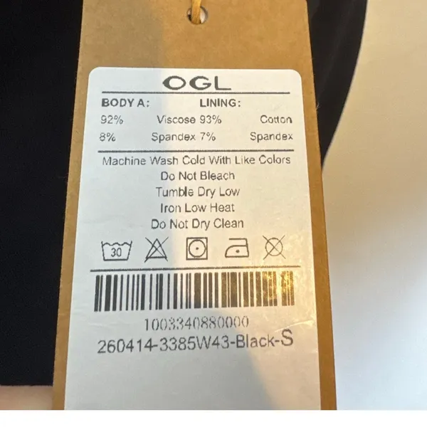 Brand New OGL Women's Size Small Black Cold Shoulder Midi Dress - Image 3