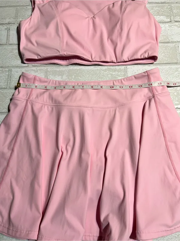 Women's Active Set Skorts and top light pink Size XL - Image 4