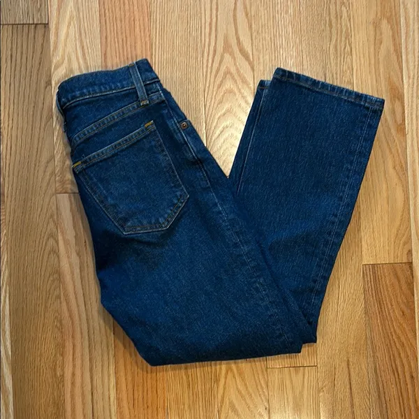 Abercrombie & Fitch Dark Blue Straight Leg Jeans - Image 5