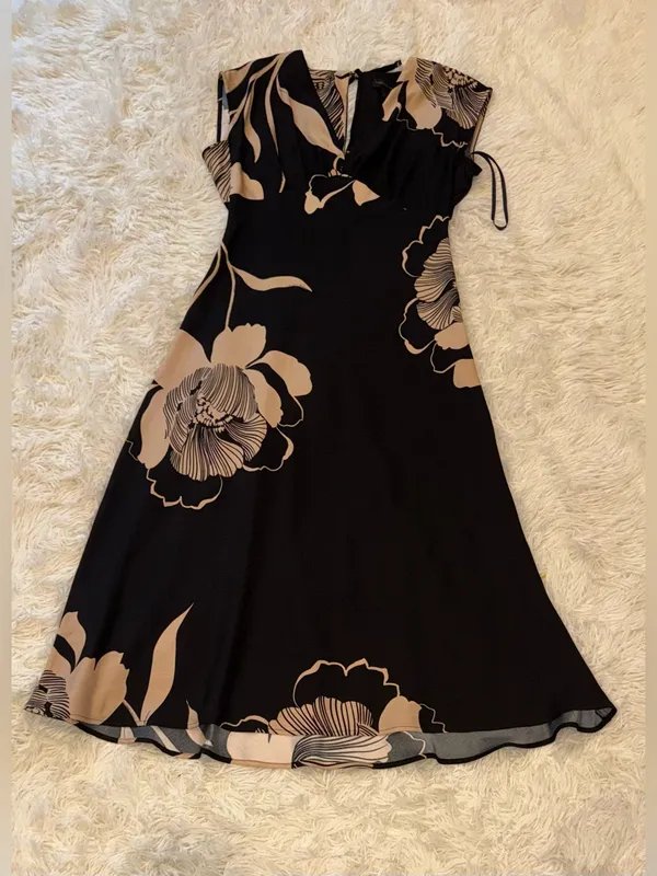 NEW Donna Karan New York Floral Print Midi Dress sz 8 - Image 5