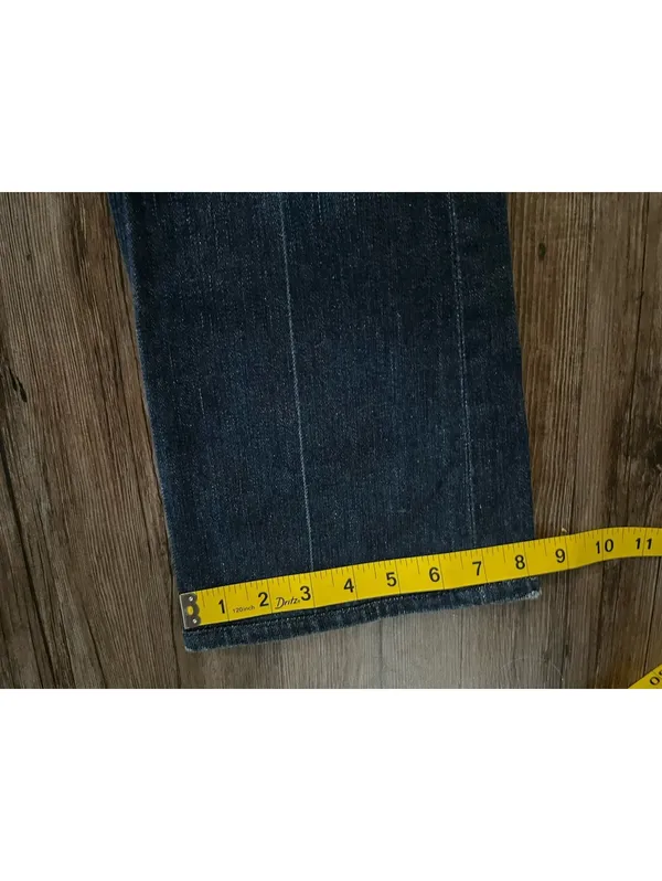 Y2K 7 For All Mankind Dojo Bootcut Jeans Dark Wash Sz 30 - Image 6