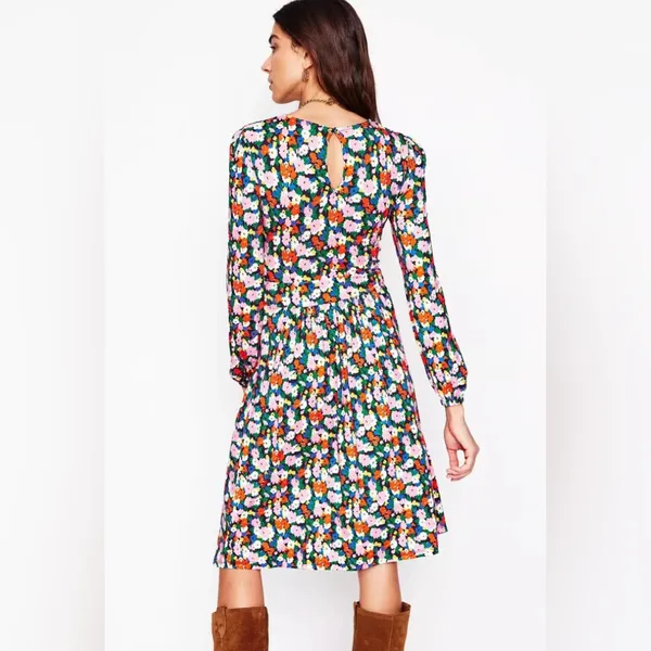 Boden Alexandra Blouson Jersey Dress 8 - Image 4