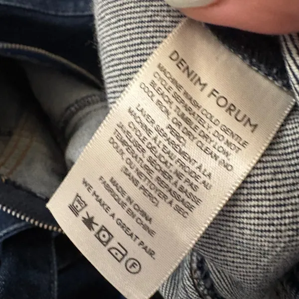ARITZIA DENIM FORUM Jerry Denim Jumpsuit Front Zip‎ Size XS - Image 9
