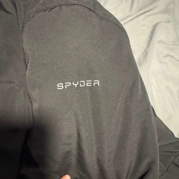 Spyder Men's Dark Coat with Logo - Image 3