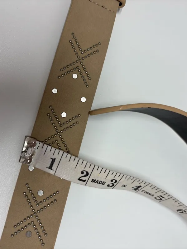 Universal Threads Ladies Studded Beige Belt - Long (49") - Image 8