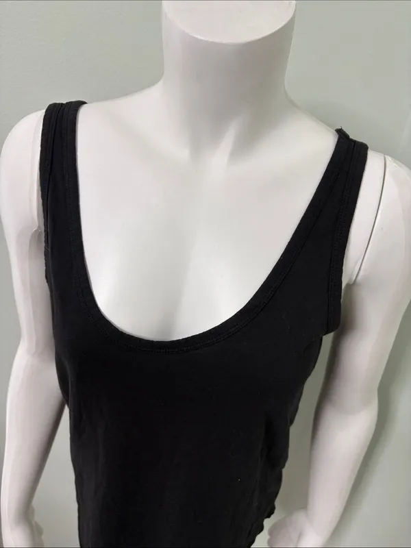 Quince Black Women's Tank Top Small - Image 6